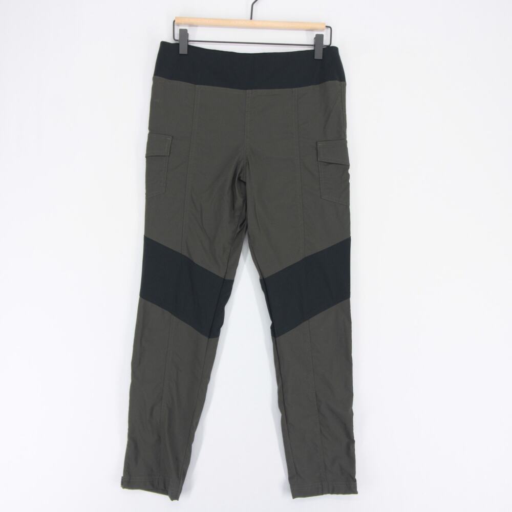 Anatomie Andrea Leggings Womens L Green Colorblock Cargo Pockets Travel Ankle